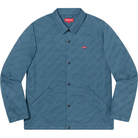 Snap Front Jacquard Logos Twill Jacket - Supreme