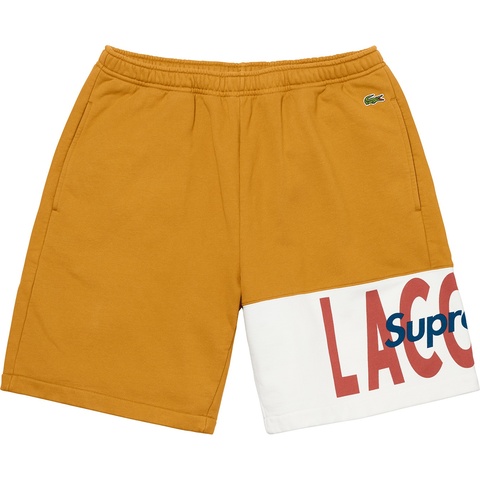 Supreme Supreme®/LACOSTE Logo Panel Sweatshort - Gold