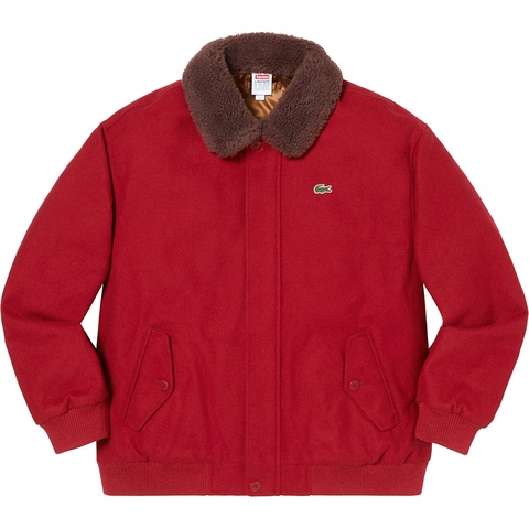 Supreme Supreme®/LACOSTE Wool Bomber Jacket - Red