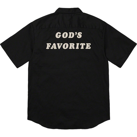 Supreme God's Favorite S/S Work Shirt - Black