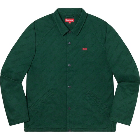 Snap Front Jacquard Logos Twill Jacket - Supreme