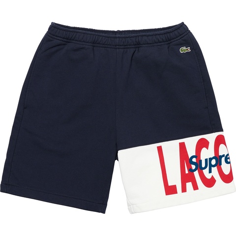 Supreme Supreme®/LACOSTE Logo Panel Sweatshort - Navy