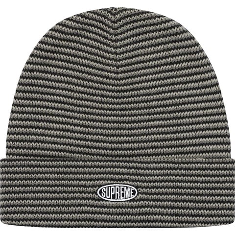 Supreme Stripe Beanie ブラック/グレー Zig Zag Stripe Beanie - fall/winter 2019 - Supreme