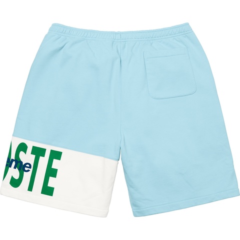 Supreme Supreme®/LACOSTE Logo Panel Sweatshort - Light Blue