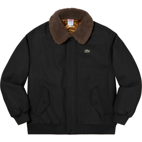 Supreme Supreme®/LACOSTE Wool Bomber Jacket - Black