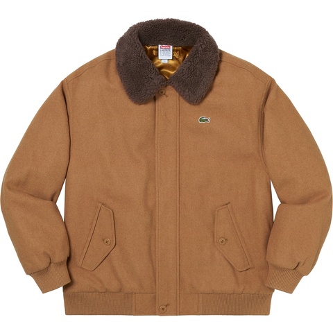 Supreme Supreme®/LACOSTE Wool Bomber Jacket - Tan