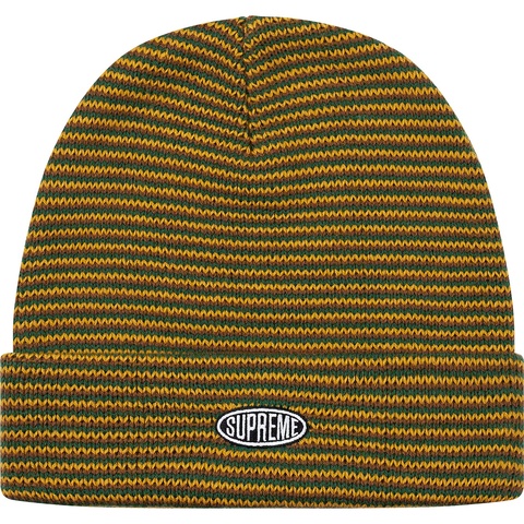 Supreme Zig Zag Stripe Beanie - Dark Green