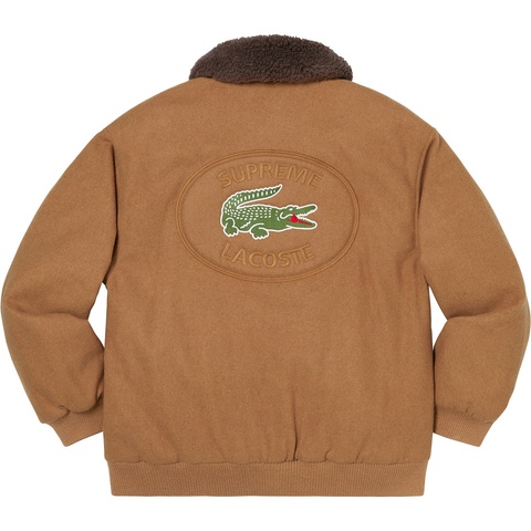 Supreme Supreme®/LACOSTE Wool Bomber Jacket - Tan