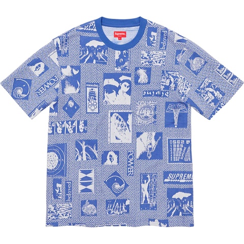 Supreme Heaven Jacquard S/S Top - Light Blue