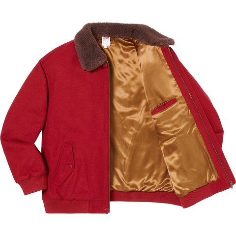 Supreme Supreme®/LACOSTE Wool Bomber Jacket - Red