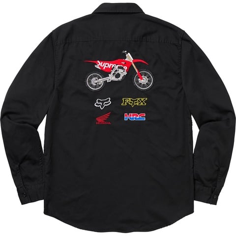 【早い者勝ち】Supreme Fox Honda バイクシャツ S Supreme®/Honda®/Fox® Racing Work Shirt - Supreme