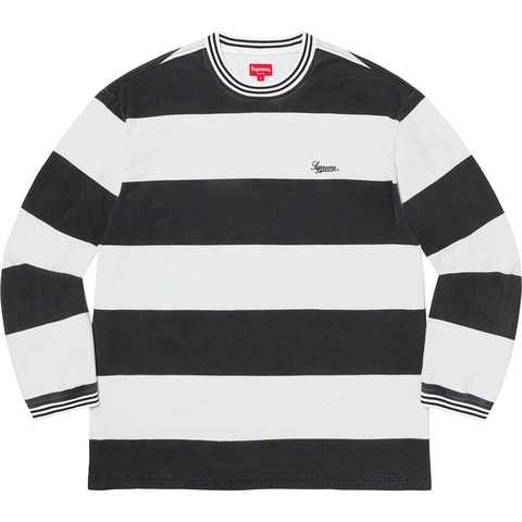 Supreme Printed Stripe L/S Top - Black