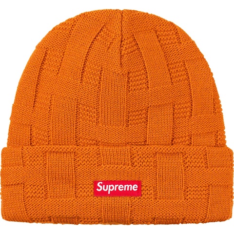 Supreme Basket Weave Beanie - Orange
