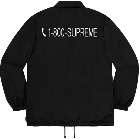 Supreme 1-800 Coaches Jacket - Black