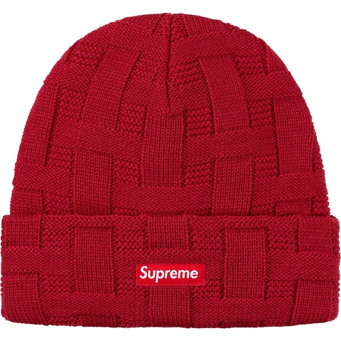 Supreme Basket Weave Beanie - Cardinal