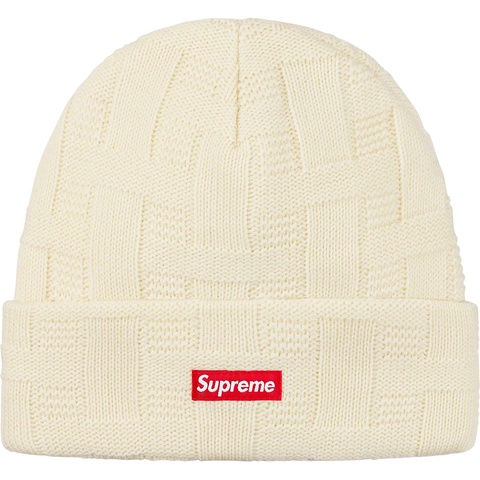Supreme Basket Weave Beanie - Natural