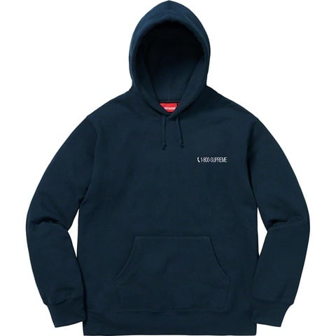 1-800 Hooded Sweatshirt - fall/winter 2019 - Supreme
