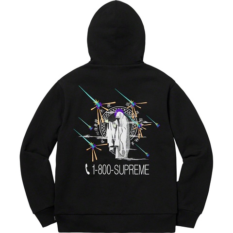 Supreme 1-800 Hooded Sweatshirt - Black