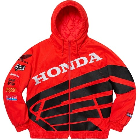 Supreme Supreme®/Honda®/Fox® Racing Puffy Zip Up Jacket - Red