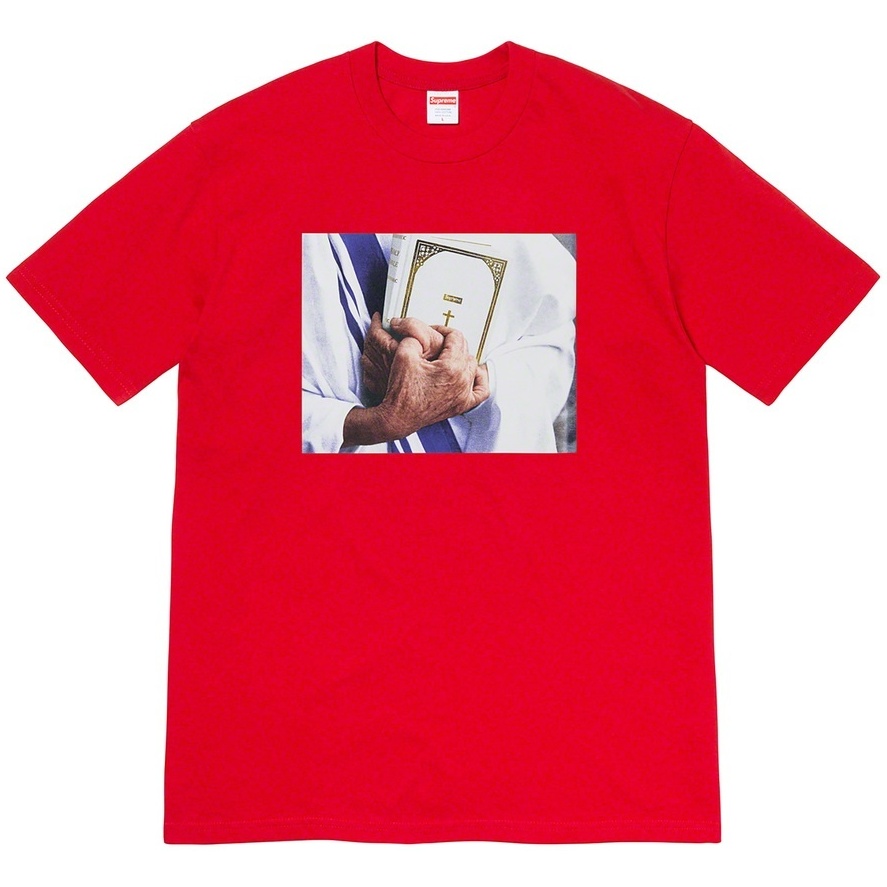 Tシャツ(半袖/袖なし) Supreme Bible Tee White  SizeM Supreme Bible-print T-shirt | Grey | FARFETCH