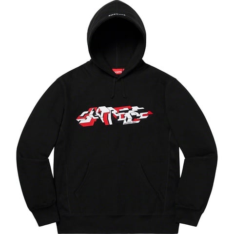 Supreme Delta Logo Hooded Sweatshirt - Black