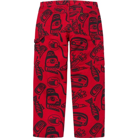Supreme Painter Pant - Red Haida
