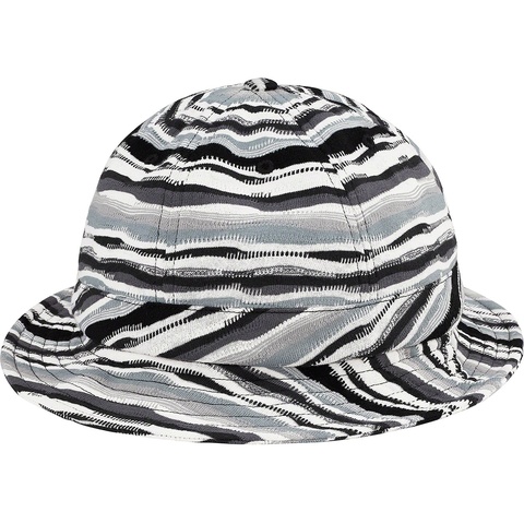 Supreme Textured Stripe Bell Hat - Black