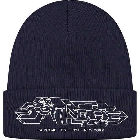 Supreme Delta Logo Beanie - Navy