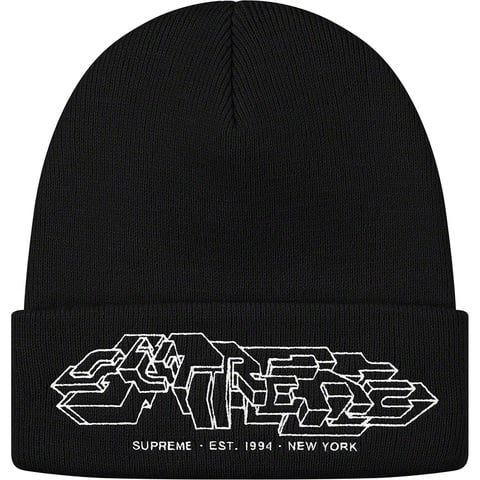 Supreme Delta Logo Beanie - Black