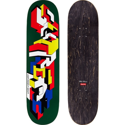 Supreme Delta Logo Skateboard - Dark Green - 8.25" x 32" 