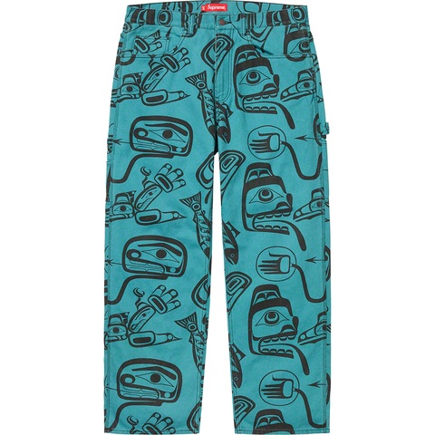 Supreme Painter Pant - Teal Haida