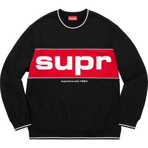 Piping Crewneck - fall/winter 2019 - Supreme
