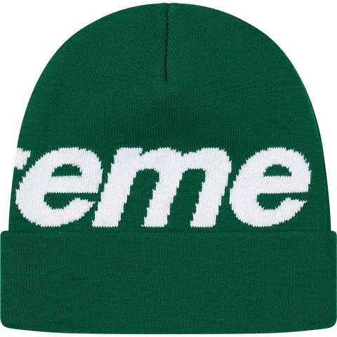Supreme Big Logo Beanie - Green