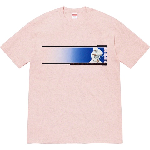 Supreme We're Back Tee - Heather Light Pink