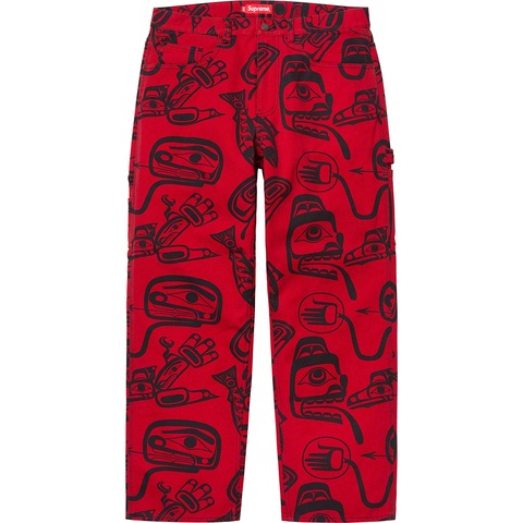 Supreme Painter Pant - Red Haida
