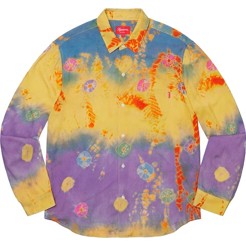 Supreme Batik Print Rayon Shirt - Yellow