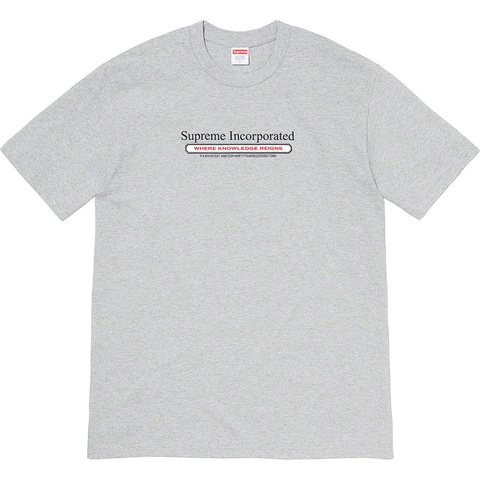 Supreme Inc. Tee - Heather Grey