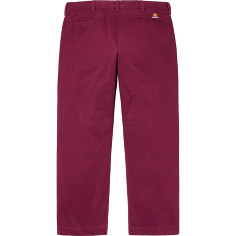 Supreme Crown Chino Pant - Dark Cranberry