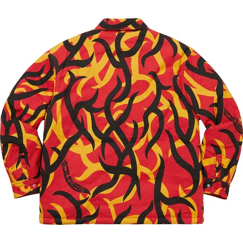 Supreme Reversible Puffy Work Jacket - Red Tribal Camo