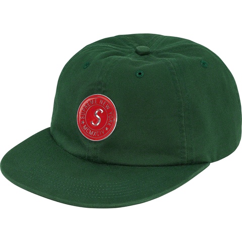 Supreme Chino Twill Gel S Logo 6-Panel - Dark Green