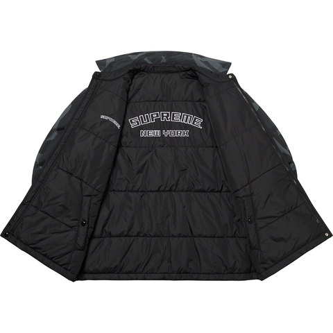 Supreme Reversible Puffy Work Jacket - Black Tribal Camo