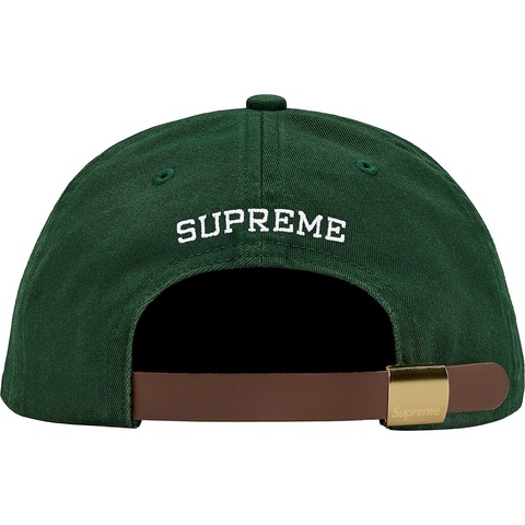 Supreme Chino Twill Gel S Logo 6-Panel - Dark Green