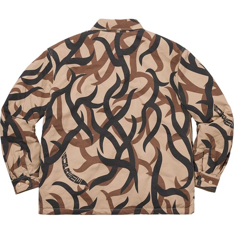 Supreme Reversible Puffy Work Jacket - Tan Tribal Camo
