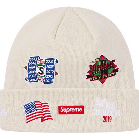 Supreme New Era® Championship Beanie - Natural