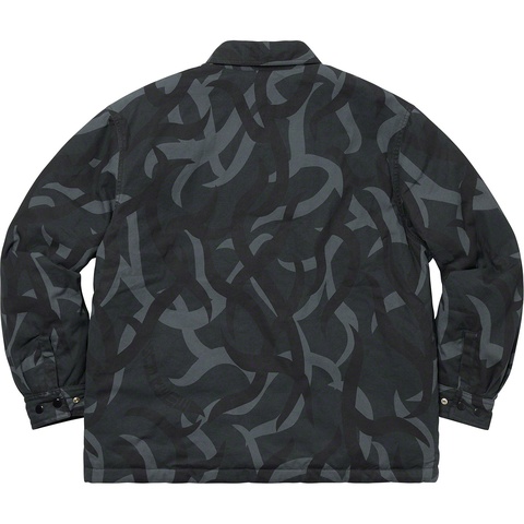 Supreme Reversible Puffy Work Jacket - Black Tribal Camo