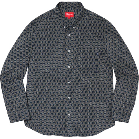 Supreme Monogram Shirt - Navy