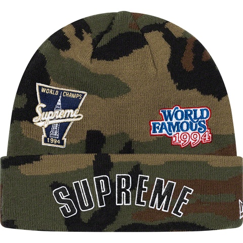 Supreme New Era® Championship Beanie - Woodland Camo