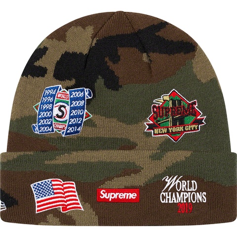 Supreme New Era® Championship Beanie - Woodland Camo