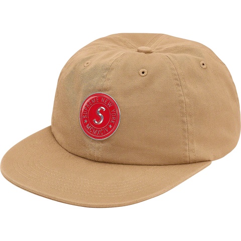 Supreme Chino Twill Gel S Logo 6-Panel - Tan