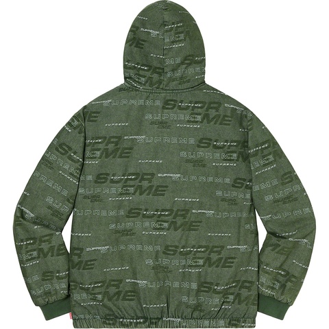Supreme Reversible Dimensions Logo Denim Work Jacket - Green
